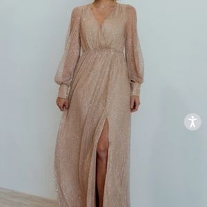 Baltic Born Abigail Champagne Sparkle Gown